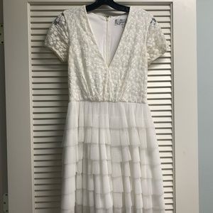 Badgley Mischka White Dress